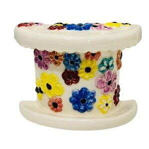 Arnels Vintage 70’s 80’s Floral Toothbrush Holder